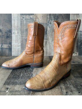 Lucchese 2000 Smooth Ostrich T005802 Western Cowboy Boots Mens 9 D